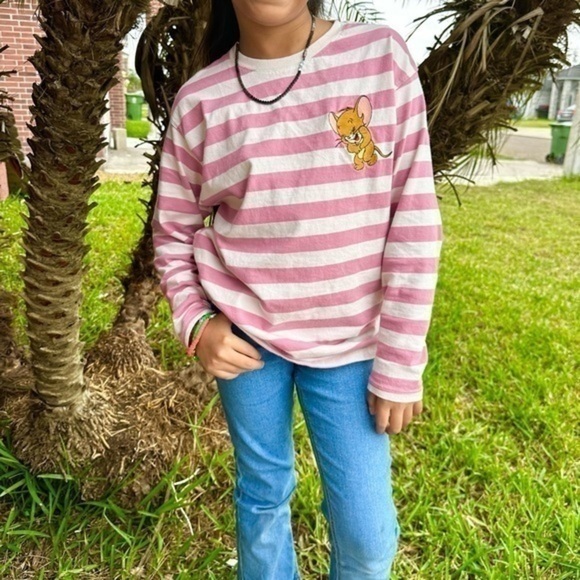 ZARA KIDS STRIPED FOIL TOM AND JERRY © &™ WARNER BROS. SHIRT - Picture 3 of 16